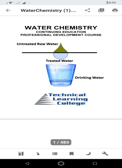 Water Chemistry اوبو کيميا (Continuing education professional development course)