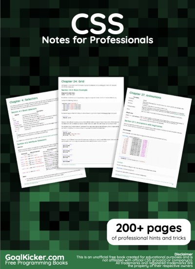 CSS Notes for Professionsl