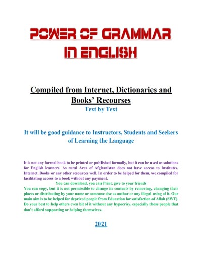 Power of Grammar in English