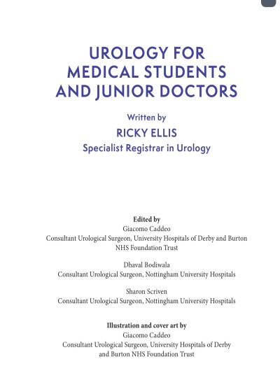 Urology for Medical Students and Junior Doctors